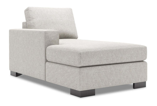 Sofa Lab Track LAF Chaise - Luxe Argent | Fauteuil long de droite Track de la collection Sofa Lab - Luxe Argent | TR242793