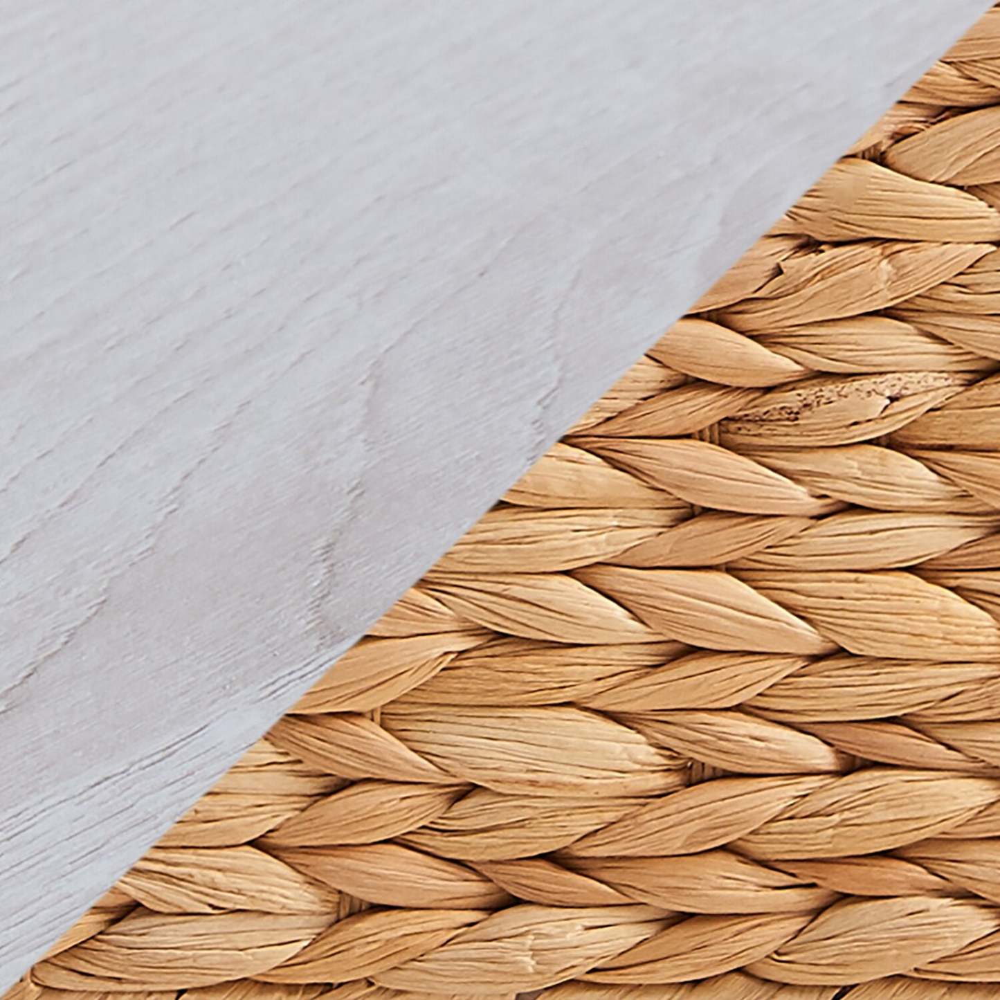 Table de chevet Jon 15,5 avec 2 paniers et tiroir - Chêne blanc|Table de fauteuil Jon de 15,5 po avec 2 paniers et tiroir - chêne blanc