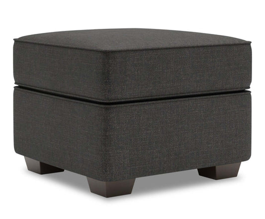 Fabriqué au Canada Canapé personnalisable Lab Roll 24 poufs en tissu d'apparence lin - Luna Kohl gris | Pouf Roll de Sofa Lab de 24 po fabriqué au Canada en tissu d'apparence lin - gris Luna Kohl | RO802691