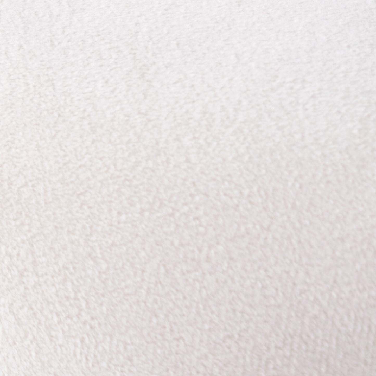 Pouf rond Adell de 17 po en tissu avec base dorée - blanc