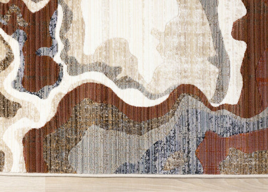 Tapis multicolore Janey - 160 x 240 cm | Carpette Janey multicolore - 160 x 240 cm