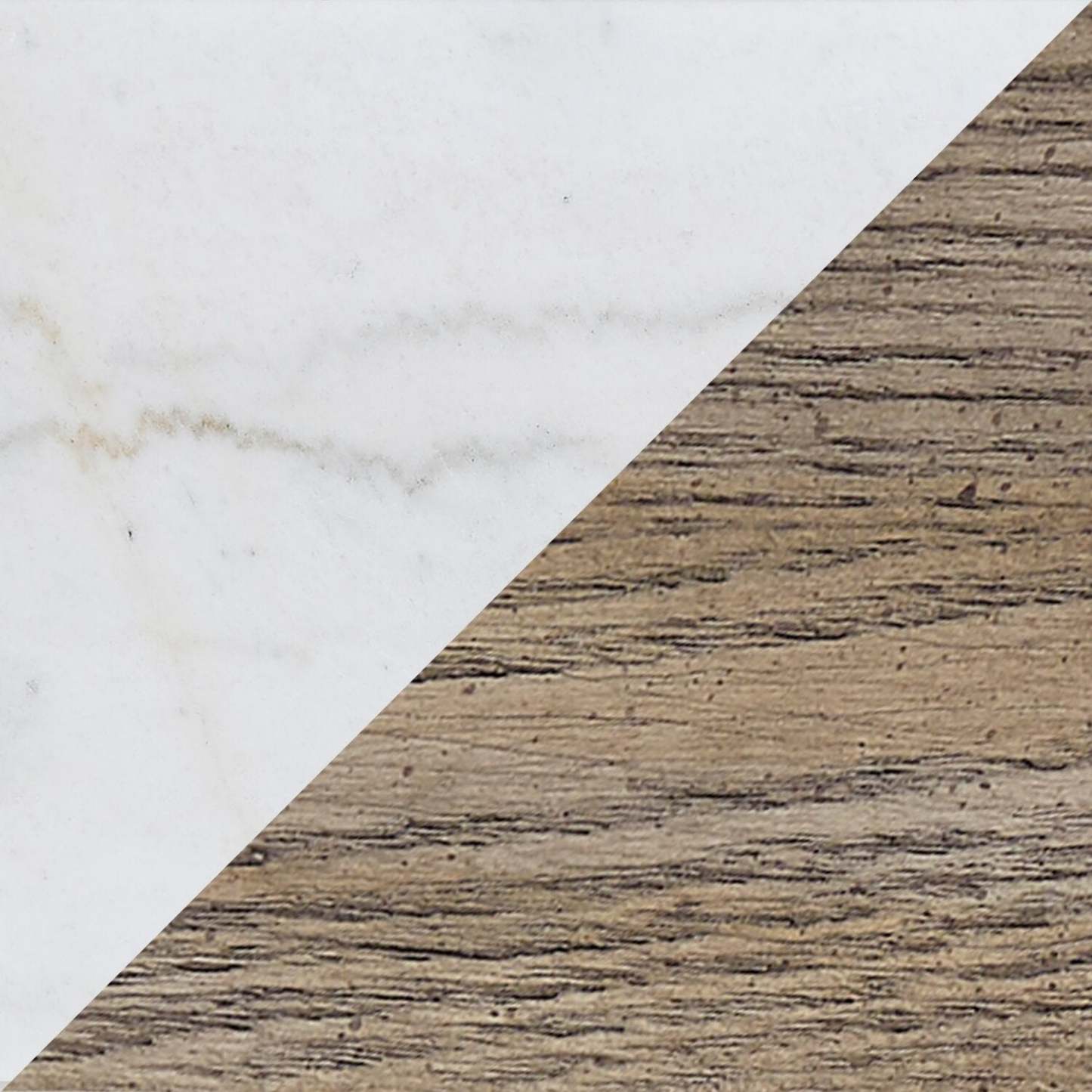 Corsa 64 Modern Sofa Table - Dessus en marbre avec base en bois gris brun|Table de salon moderne Corsa de 64 po - dessus en marbre avec base en bois gris-brun