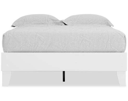 Lit plateforme Wolf, blanc - Taille double | Lit plateforme Wolf, blanc - format lit double
