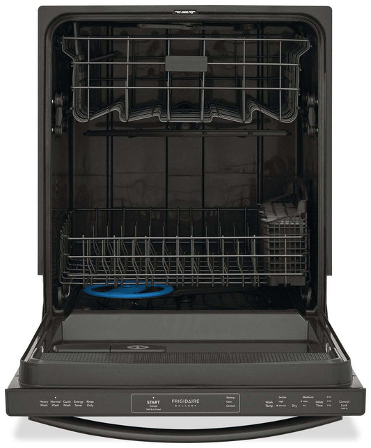 Frigidaire Gallery 24 Lave-vaisselle encastrable à commande supérieure 52 dBA - Acier inoxydable noir Smudge-Proof™… | Lave-vaisselle encastré Frigidaire Gallery de 24 po et de 52 dBA avec commandes sur le dessus - acie…