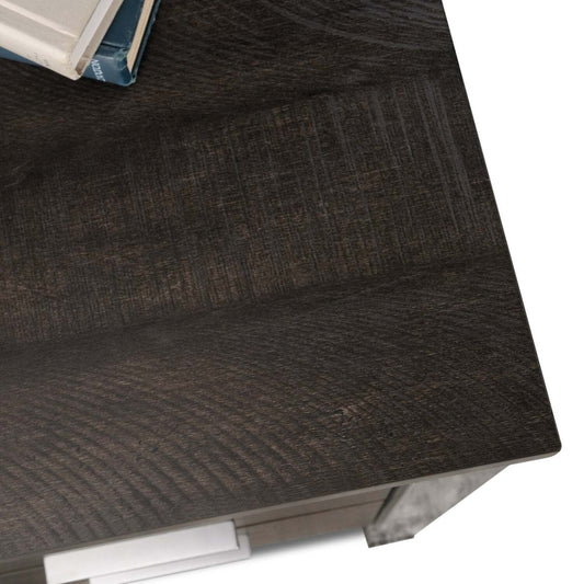 Rayna 59.84 L-Shaped Office Desk with 2-Drawers - Bureau en forme de L Rayna de 59,84 po avec 2 tiroirs - noyer foncé