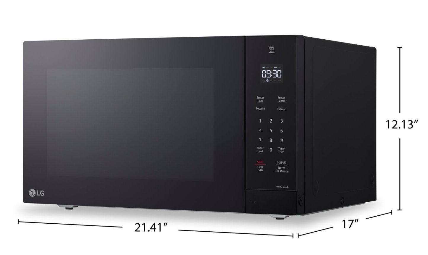 LG 1,5 Cu. Fort. Micro-ondes de comptoir NeoChef™ avec onduleur intelligent et cuisson par capteur - MSER1590B | Four à micro-ondes de comptoir LG NeoChefMC de 1,5 pi3 avec technologie Smart Inverter et cuisson par capteur - MSER1590B | MSER159B