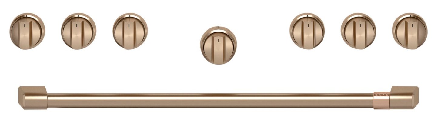 Ensemble de poignées et de boutons Café en bronze brossé pour cuisinière de 36 po - CXPR6HKPTBZ | CXPR6TBZ