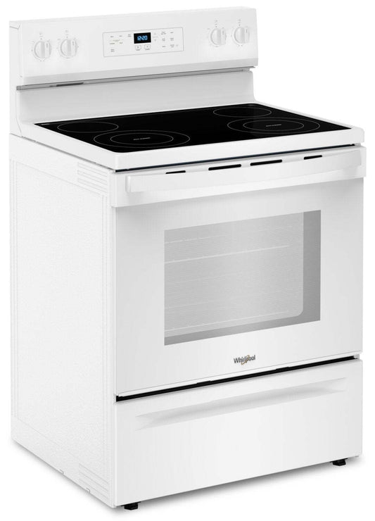 Cuisinière électrique Whirlpool de 5,3 pi³ avec nettoyage automatique - blanche - YWFES3530RW
