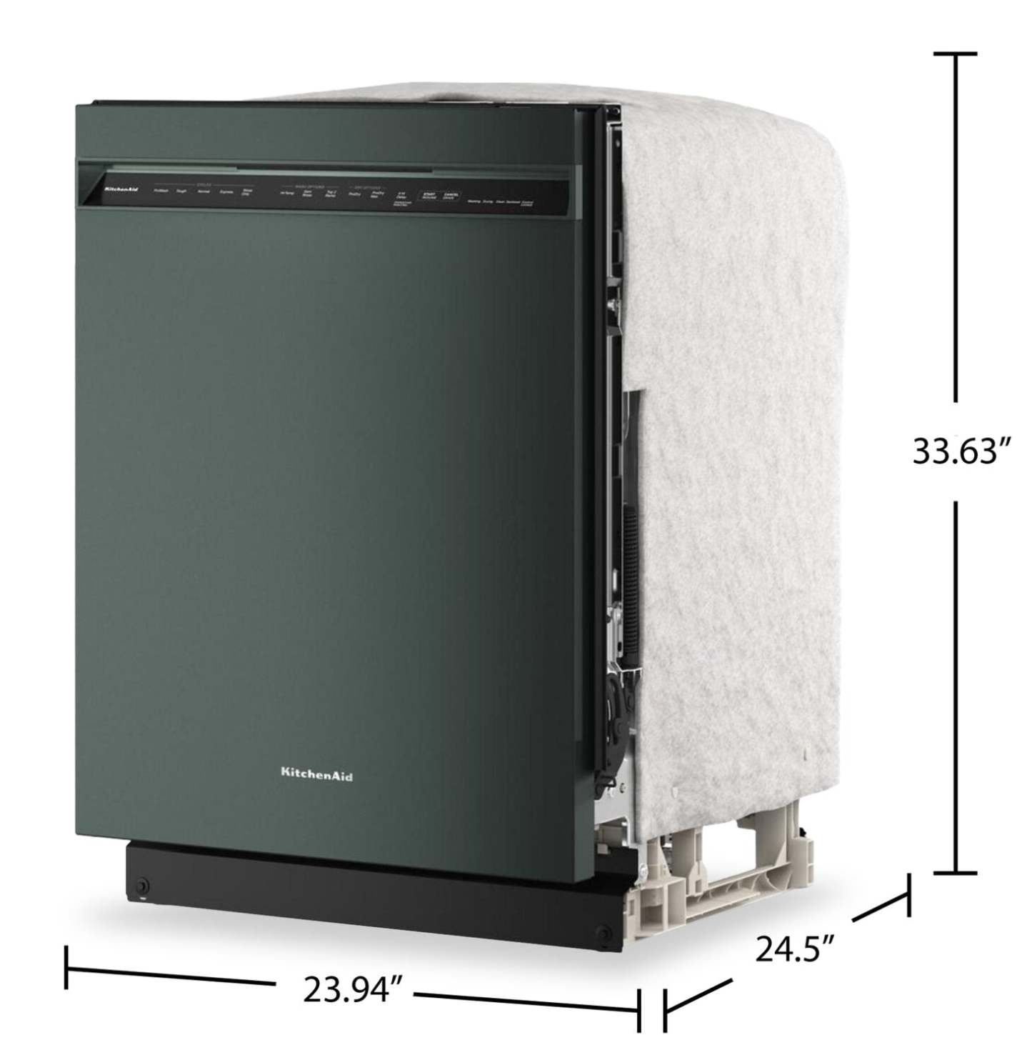 Lave-vaisselle KitchenAid de 24 po et de 41 dBA avec 3e panier à jets - genièvre - KDFS324SJP