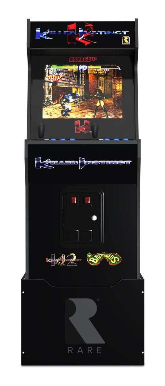 Armoire d'arcade Arcade1Up Killer Instinct™ avec rehausseur et tabouret | Borne ™arcade Killer InstinctMC de Arcade1Up avec plateforme | KILLRINS