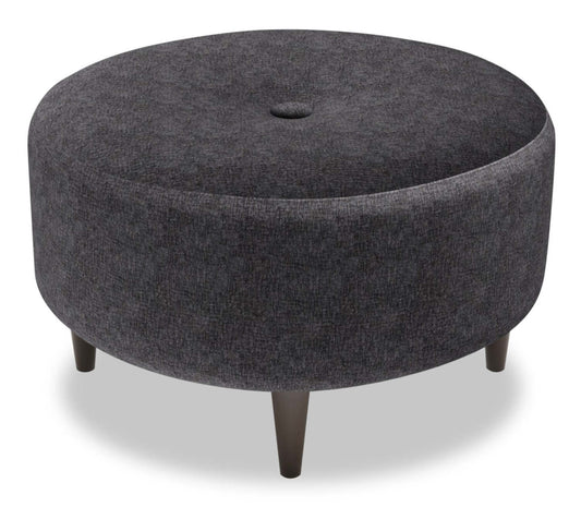 Pouf The Curve 31 en tissu chenille, fabriqué au Canada par Sofa Lab (CURV2993) | Personnalisable | Fabriqué au Canada