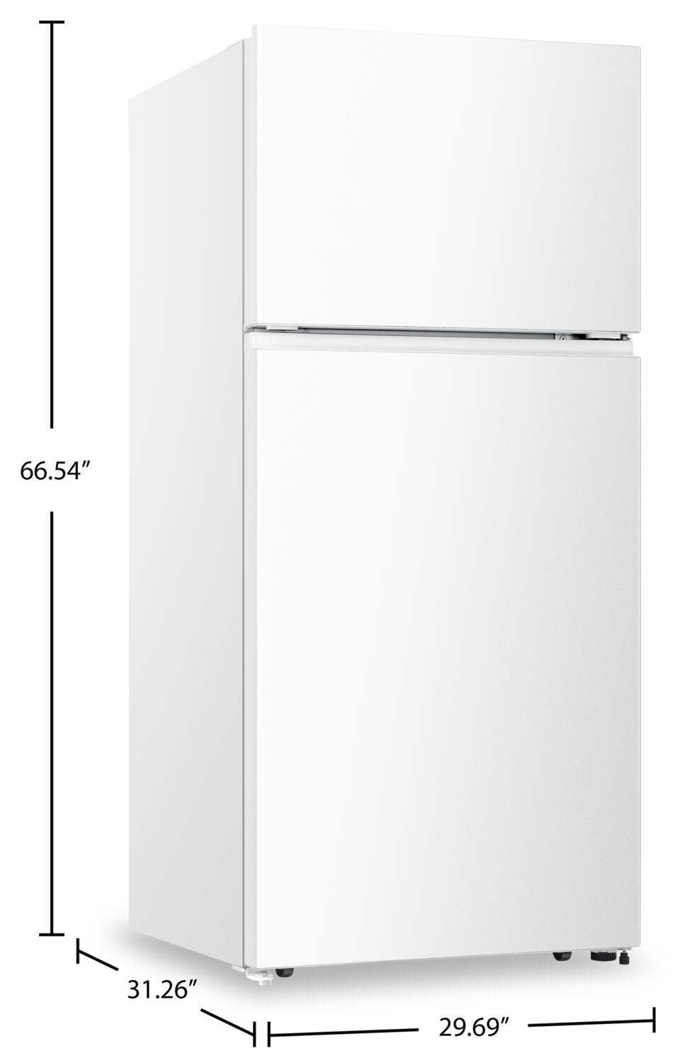 Réfrigérateur Hisense de 30 18 pi³ à congélateur supérieur - blanc - RT18A2FWD | Hisense 30 18 Cu. Fort. Réfrigérateur à congélateur supérieur - Blanc - RT18A2FWD