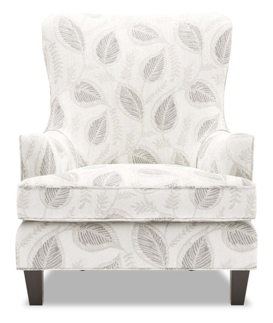 Fauteuil d'appoint à oreilles Sofa Lab personnalisable de 32 po fabriqué au Canada en tissu - Prairie multicolore | AILE1148