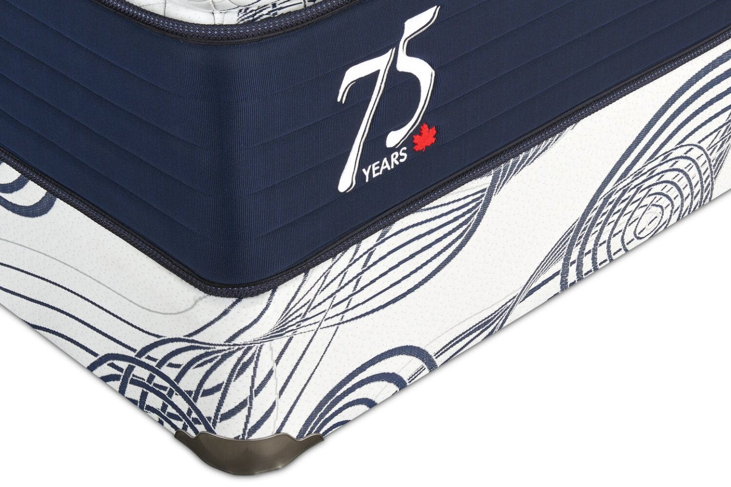 Ensemble à sommier tapissier divisé Springwall 75e anniversaire pour grand lit | Ensemble sommier divisé 75e anniversaire de Springwall pour grand lit