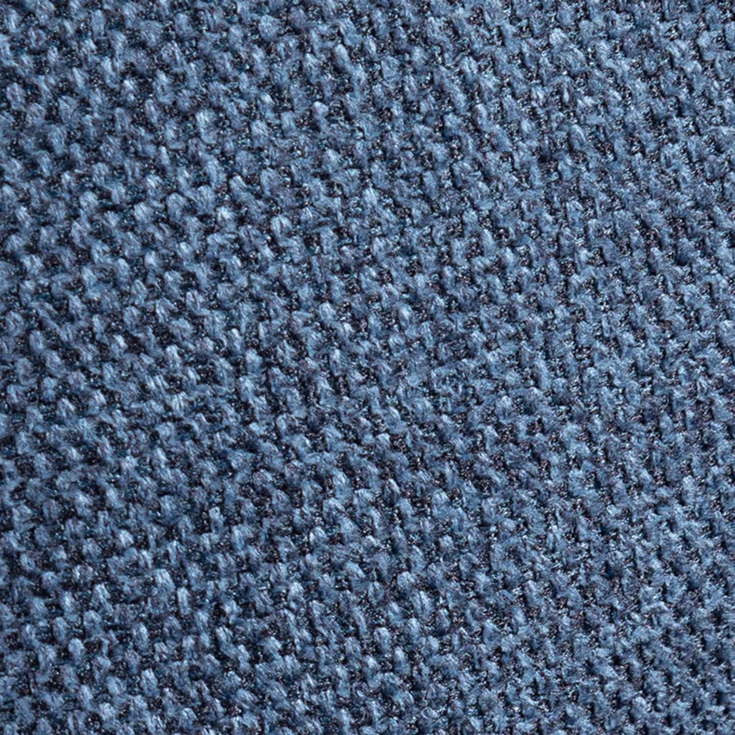 Canapé Kassia de Kort & Co. de 90,6 po en tissu d'apparence lin avec base et pattes en bois - bleu