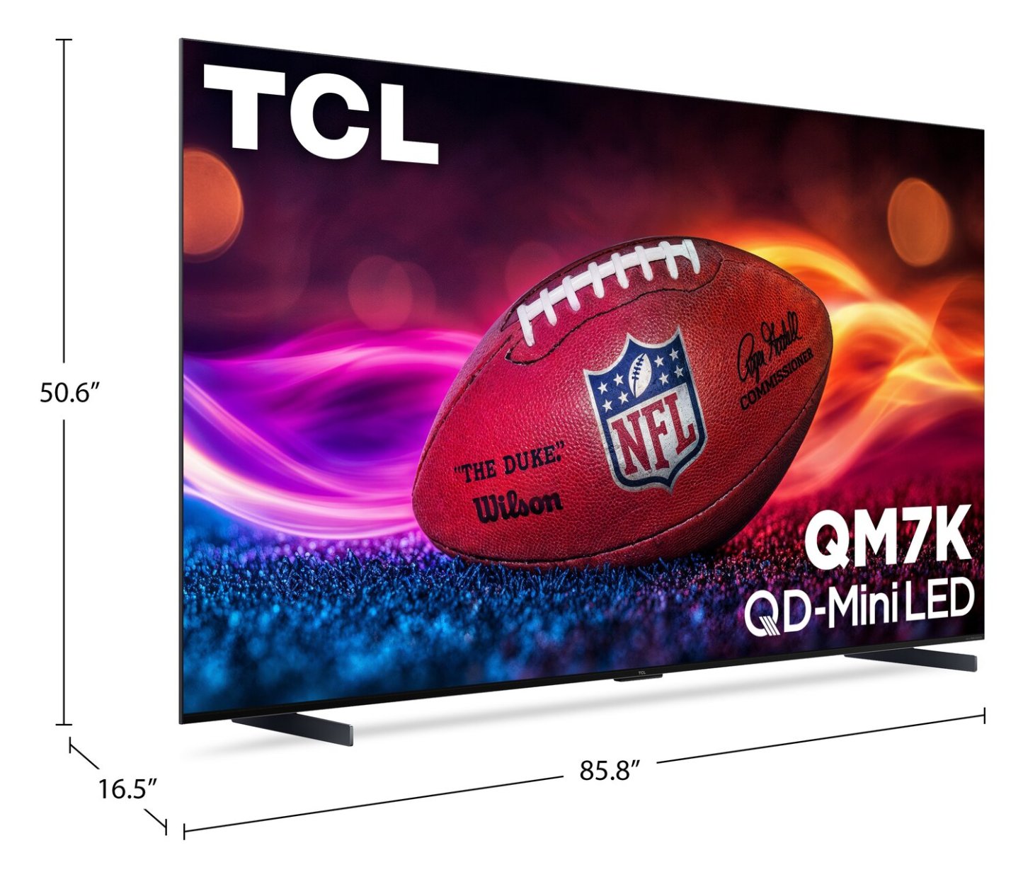 TCL 98 QM7K QD Mini-LED QLED 4K UHD Smart Google TV (98QM7K) - Modèle 2025 | Téléviseur intelligent QLED Mini DEL TCL QD QM7K UHD 4K de 98 po avec Google TVMC (98QM7K) - modèle 2025