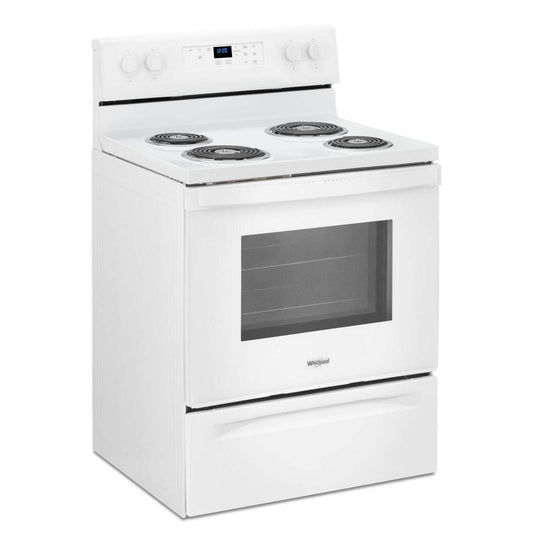 Cuisinière électrique Whirlpool de 4,8 pi³ avec nettoyage automatique - blanche - YWFC315S0JW