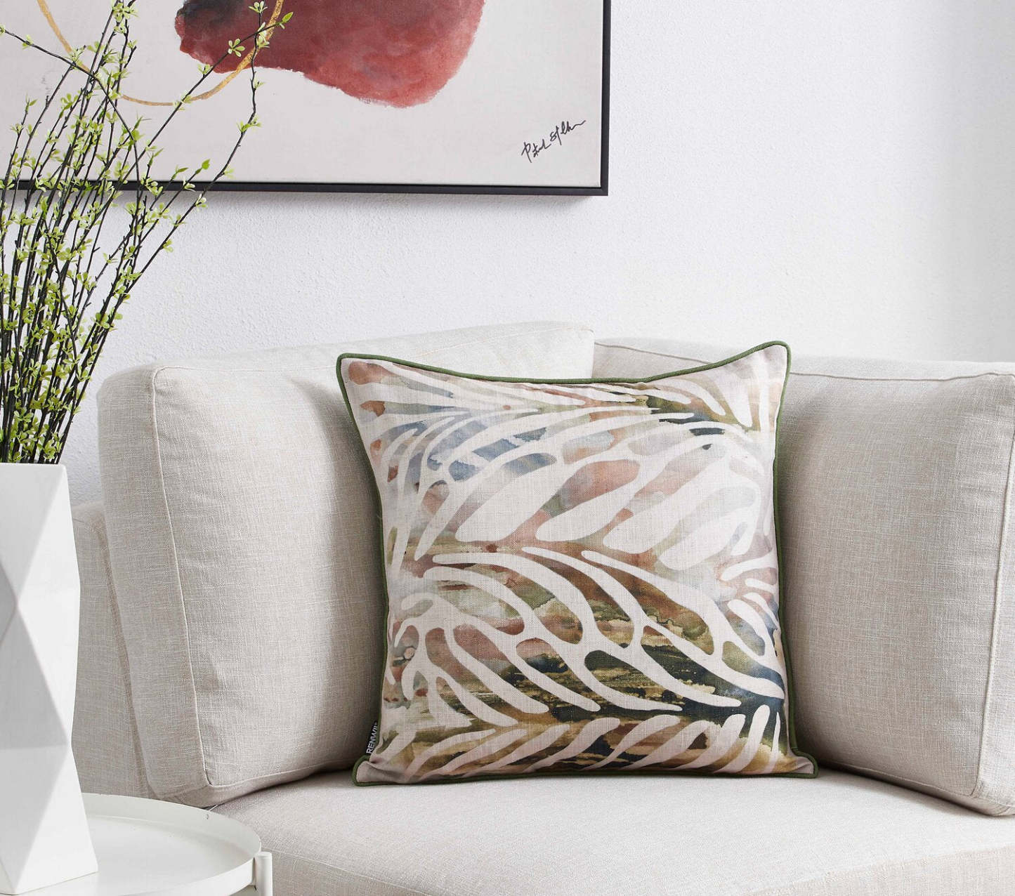 Coussin décoratif feuille - vert | Coussin décoratif feuille - Vert | FL1380DP