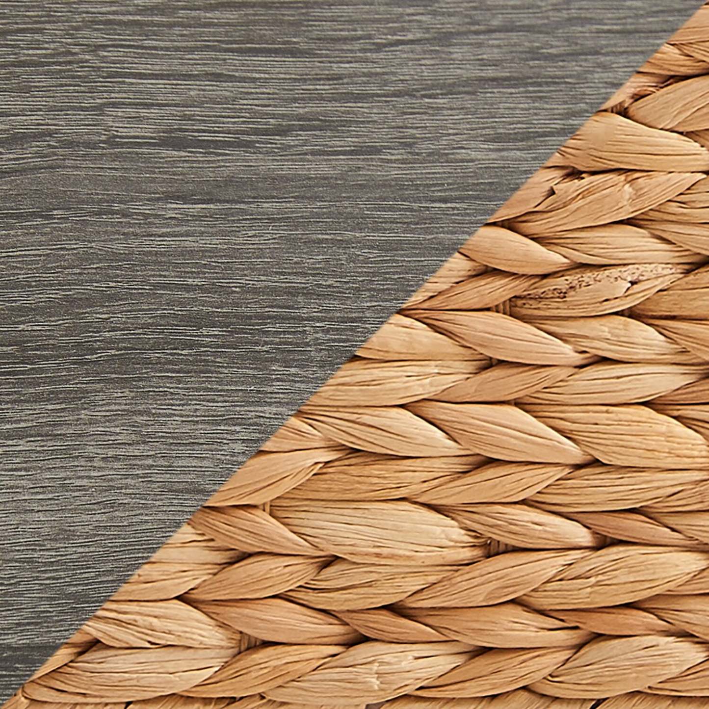 Jon 15.5 Chairside Table with 2 Basket & Drawer - Distressed Grey|Table de fauteuil Jon de 15,5 po avec 2 paniers et tiroir - gris vieilli