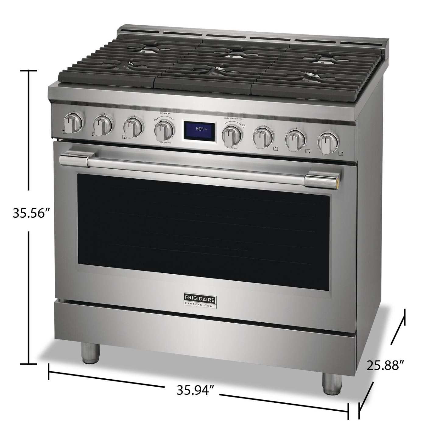 Cuisinière à gaz Frigidaire Professional de 4,4 pi³ à convection véritable avec surface de cuisson à six brûleurs - Smudge-P…
