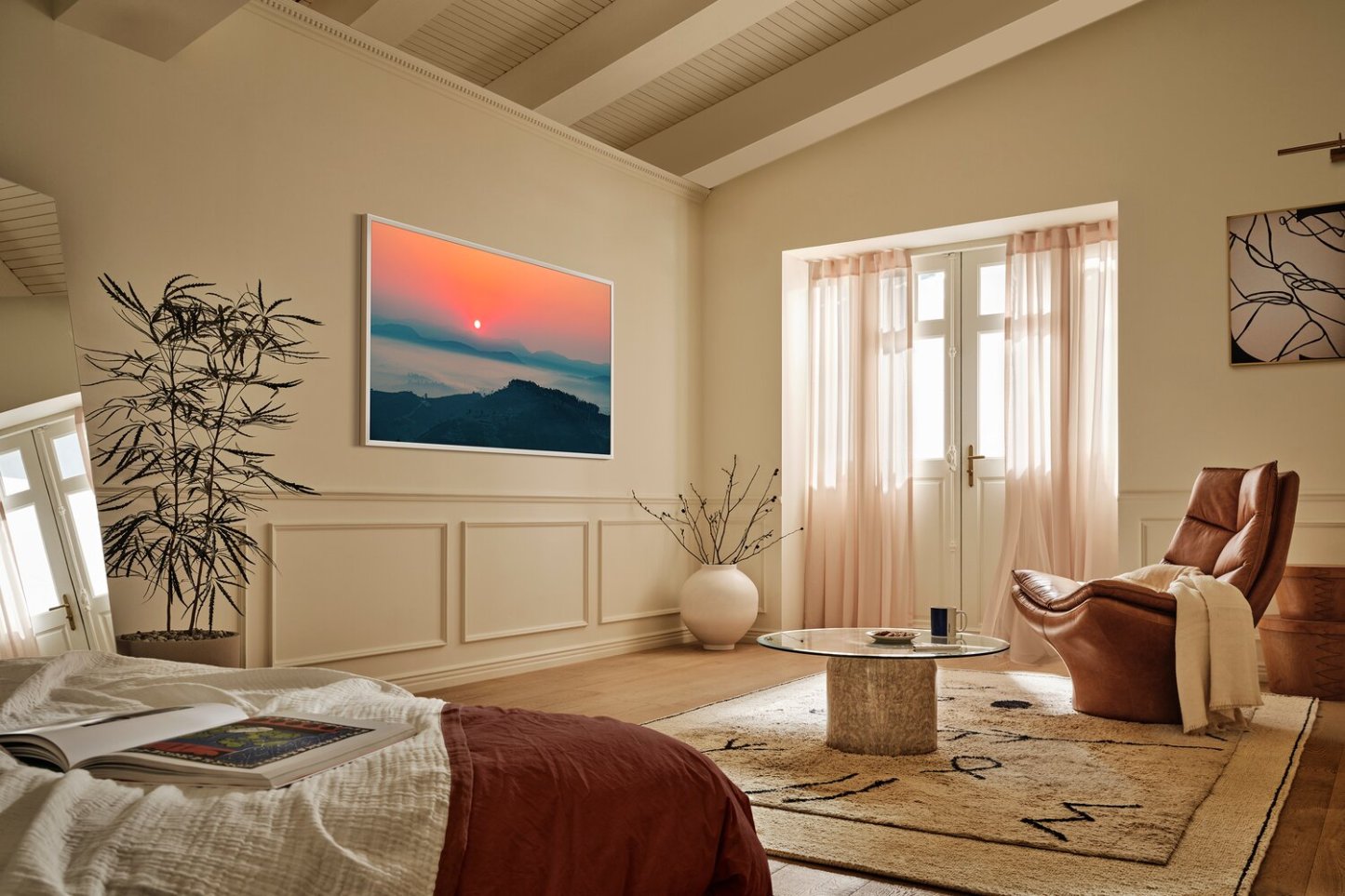 SAMSUNG 75 LS03FW The Frame Neo QLED Vision AI 4K UHD Smart Tizen OS TV (QN75LS03FWFXZC) - Modèle 2025 | Téléviseur intelligent Neo QLED SAMSUNG LS03FW The Frame UHD 4K de 75 po avec Vision AI et système d’exploitation Tizen (QN75LS03FWFXZC) - modèle 2025