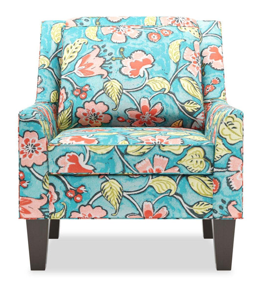 Fauteuil d'appoint club Sofa Lab personnalisable en tissu 29 po avec pattes en bois - Malibu multicolore | Fabriqué au Canada Sofa Lab Fauteuil d'appoint personnalisable en tissu Club 29 avec pieds en bois - Malibu multicolore | CLUB1144