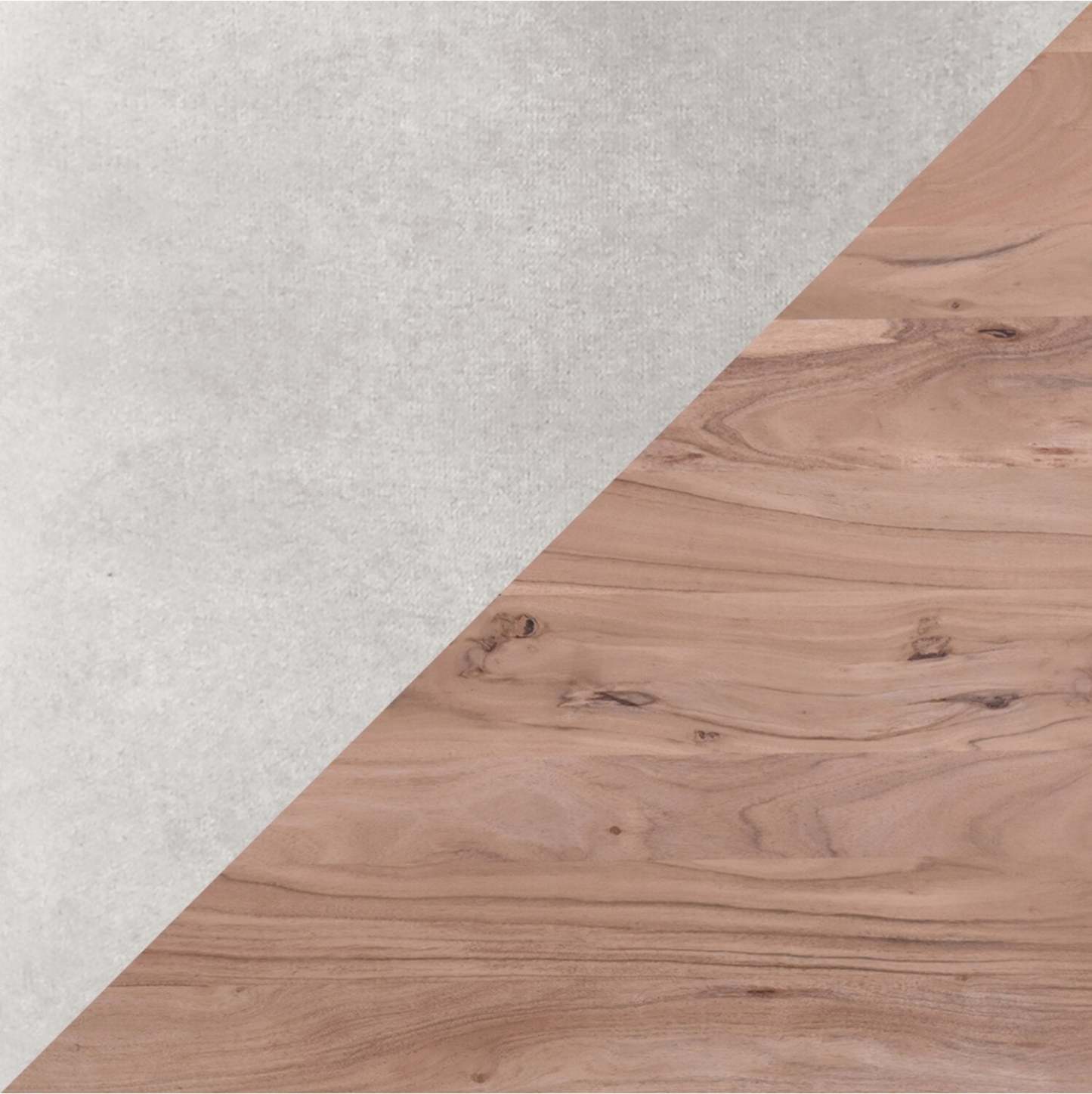 Miya 5pc Dining Set with Table & 4 Chairs, Live Edge, Acacia Wood, Metal, 60W - Grey | Ensemble de salle à manger Miya 5 pièces avec table de 60 po et 4 chaises, bordure Live Edge, en bois d'acacia et métal - gris