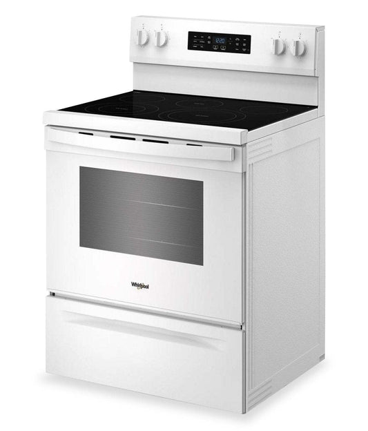 Cuisinière électrique Whirlpool de 5,3 pi3 avec cuisson à air – blanche - YWFES5730SW