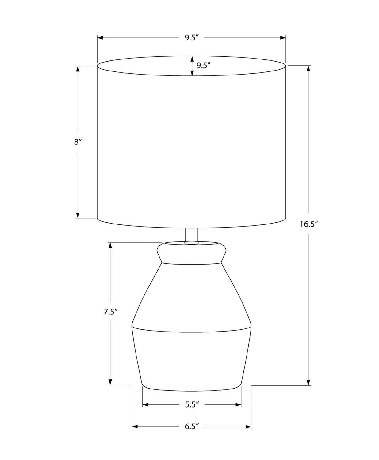 17 Cream Ceramic Linen Drum Shade Table Lamp|Lampe de table de 17 po en céramique crème avec abat-jour cylindrique en lin