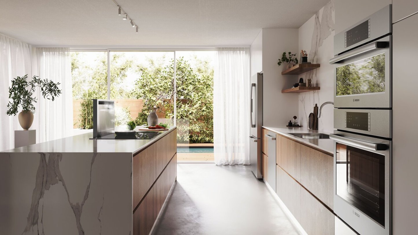 Système de ventilation à aspiration descendant Bosch de série 800 de 30 po - acier inoxydable - HDD80052UC