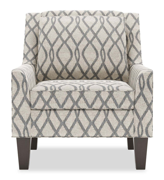 Fauteuil d’appoint club Sofa Lab personnalisable en tissu 29 po avec pattes en bois - Steel multicolore | Fauteuil d’appoint club Sofa Lab de 29 po fabriqué au Canada en tissu avec pattes en bois - Steel multicolore | CLUB1153