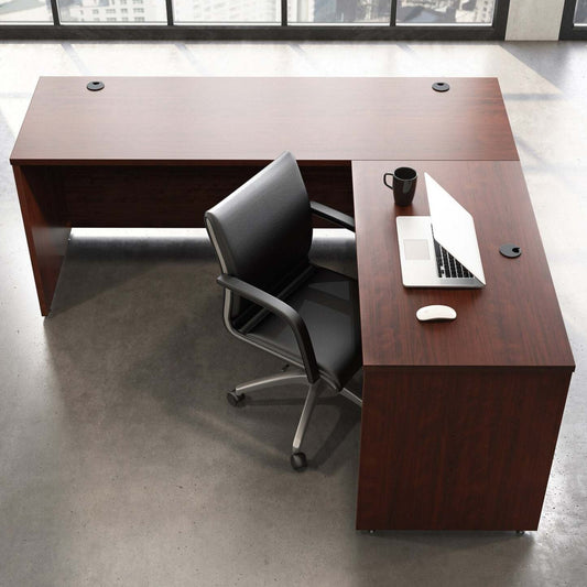 Affirm 45.15 Commercial Grade Office Desk Return - Classic Cherry|Retour pour bureau Affirm de 45,15 po de qualité commerciale - cerisier classique