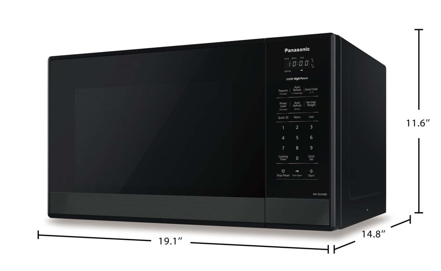 Four à micro-ondes compact Panasonic 0,9 pi³ - NNSG448SC | NNSG448C