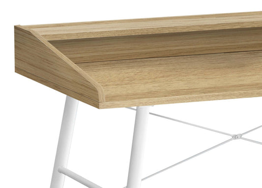 Bureau Jeremy 47,25 avec petite niche - Naturel|Bureau Jeremy de 47,25 po avec petite crédence - naturel