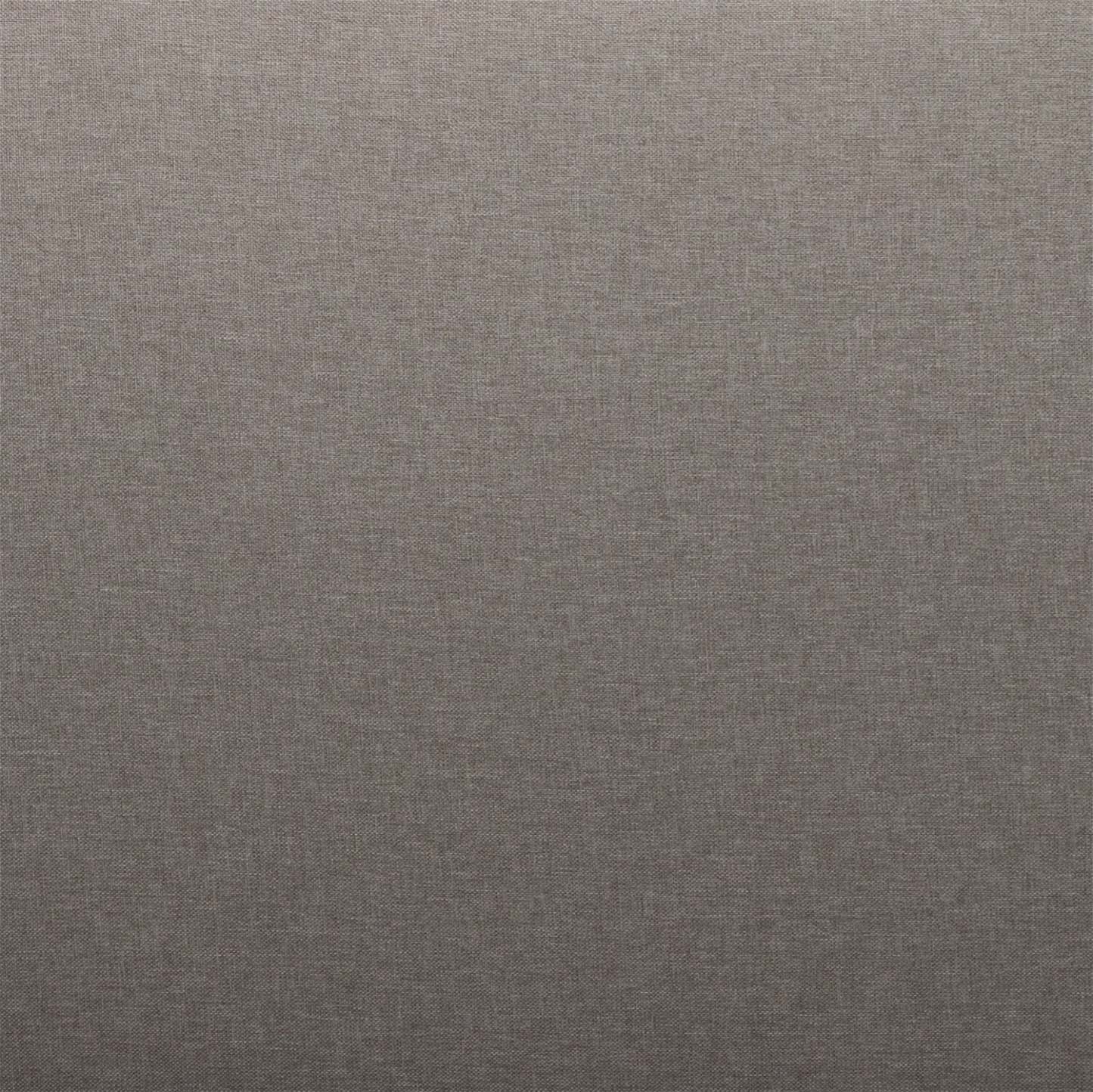 Causeuse Novalee de 57 po en tissu d'apparence lin avec accoudoirs évasés et capitonnage à boutons - taupe