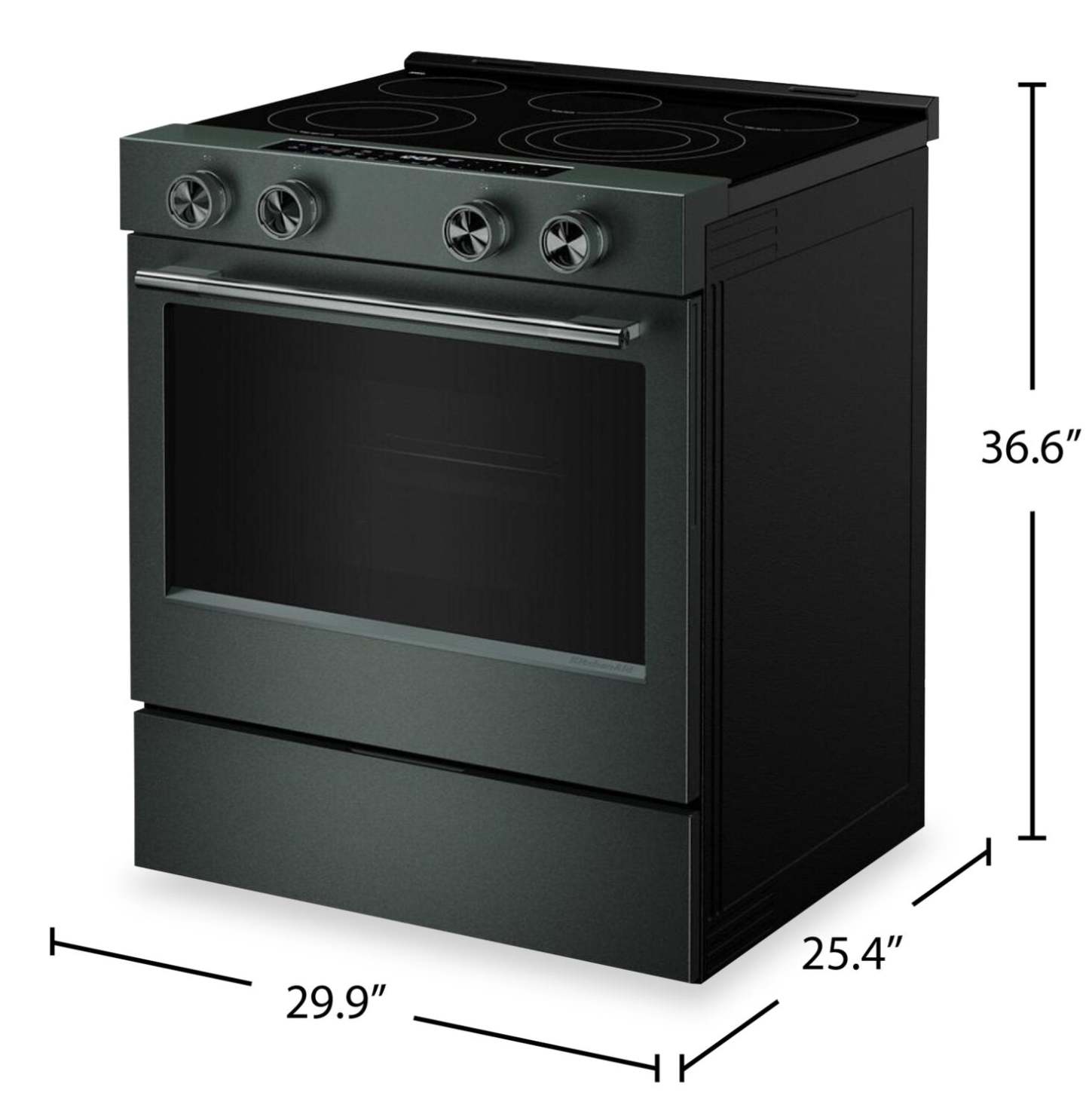 Cuisinière électrique KitchenAid de 30 po et de 5,3 pi³ – genièvre - YKSES530SJP | KitchenAid 30 5.3 Cu. Ft. Electric Range – Juniper - YKSES530SJP