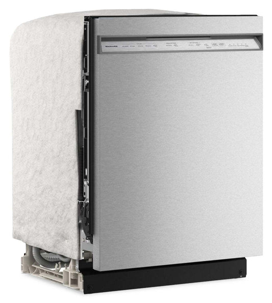 Lave-vaisselle KitchenAid de 24 po et de 47 dBA avec panier à ustensiles sur le troisième niveau - acier inoxydable PrintShieldMC - KDFS224SPS