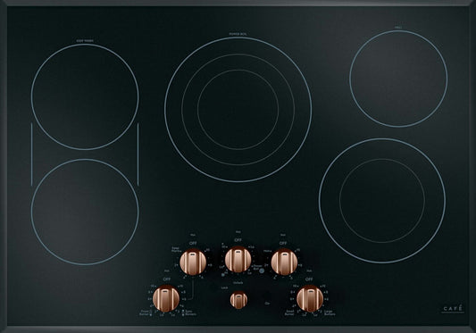 Ensemble de boutons Café en cuivre brossé pour table de cuisson électrique - CXCE1HKPMCU | Trousse de poignées Café cuivre brossé pour surface de cuisson électrique - CXCE1HKPMCU | CKCE1HCU