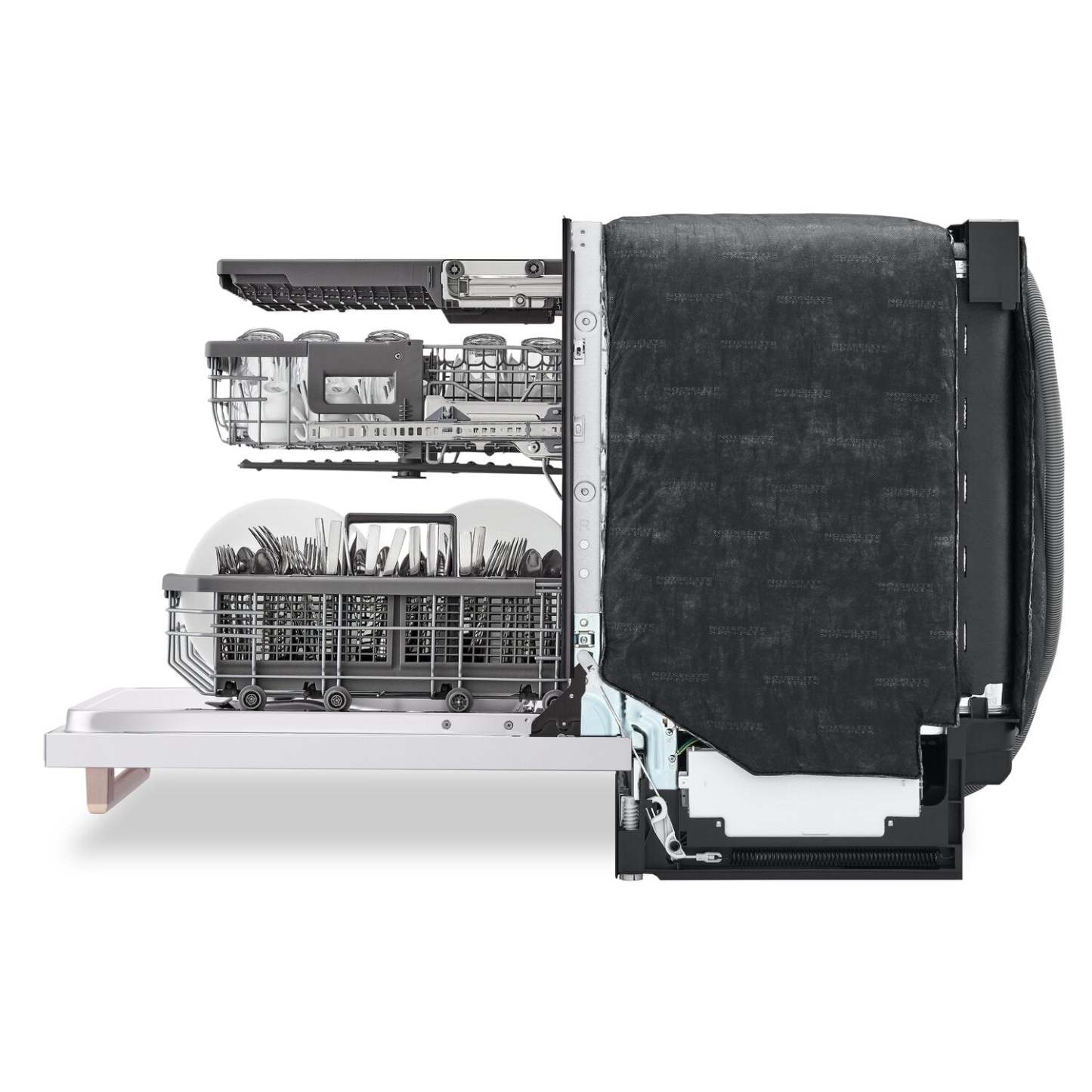 LG Studio 24 40 dBA Lave-vaisselle intelligent encastré à commandes sur le dessus - Essence blanche - SDWB24W3 | Lave-vaisselle intelligent encastré LG Studio à 40 dBA de 24 po avec commandes sur le dessus - essence blanche - SDWB24W3 | SDWB24W3