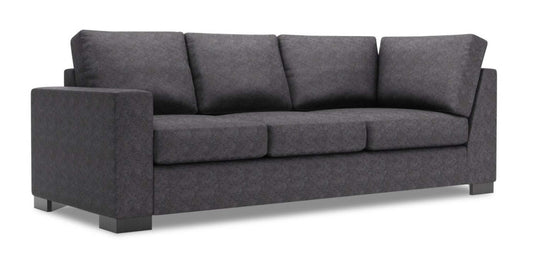 Sofa Lab Track LAF Sofa Return - Charbon de luxe | Sofa de gauche pour rallonge Track de la collection Sofa Lab - Charbon de luxe | TR152993