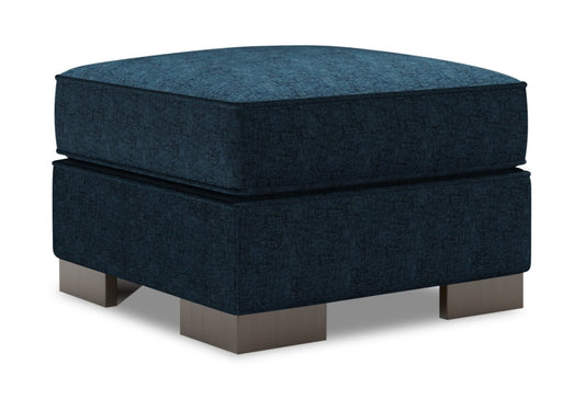 Fabriqué au Canada Canapé personnalisable Lab Track 24 en tissu chenille - Bleu indigo de luxe | Pouf Track de Sofa Lab de 24 po fabriqué au Canada en tissu chenille - bleu Luxury Indigo | TR803193