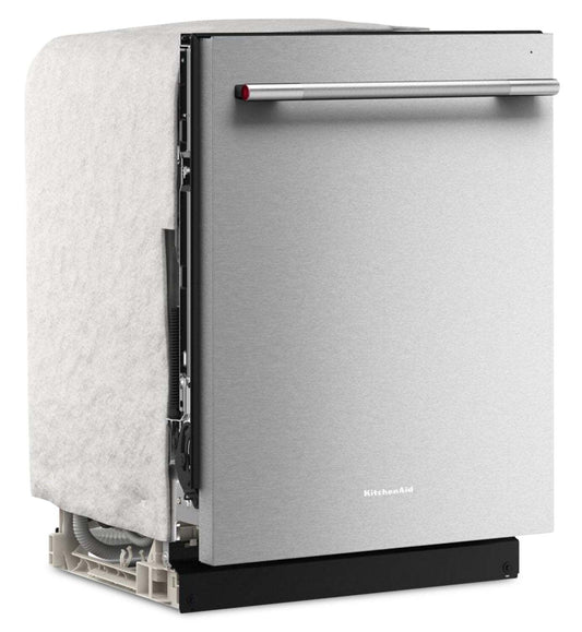 Lave-vaisselle KitchenAid de 24 po et de 41 dBA avec 3e panier à jets - acier inoxydable avec finition PrintShieldMC - KDTS324SPS