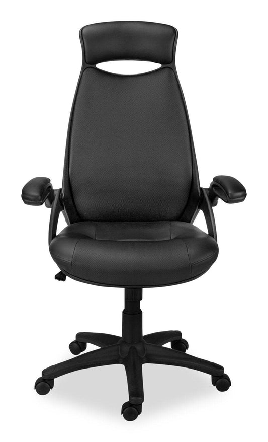 Kegan 28 Executive Faux Leather Office Chair - Noir | Fauteuil président Kegan de 28 po en similicuir - noir
