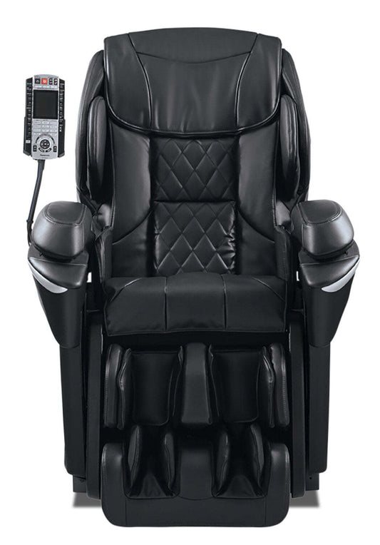 Fauteuil inclinable de massage Panasonic Real Pro ULTRA Prestige™35,4 en cuir synthétique de haute qualité - noir | Fauteuil inclinable de massage en cuir synthétique de haute qualité Real Pro ULTRA Prestige™35,4 de Panasonic - Noir