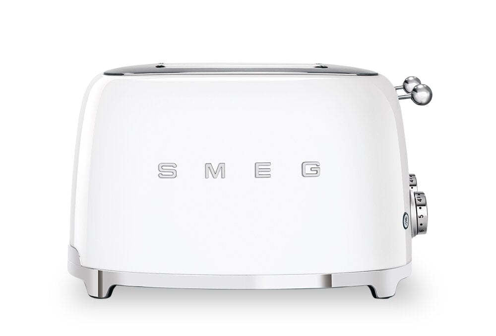 Grille-pain Smeg 4 tranches longues - TSF03WHUS|Grille-pain Smeg à fentes longues pour 4 tranches - TSF03WHUS