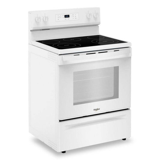 Cuisinière électrique Whirlpool de 30 po et de 5,3 pi3 avec 5 éléments - YWFES3330RW | Cuisinière électrique Whirlpool de 5,3 pi3 et de 30 po avec 5 éléments - YWFES3330RW | YWFES33W