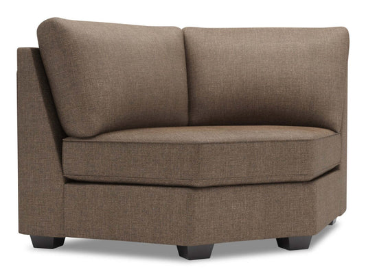 Canapé Lab Roll Coin Incurvé - Luna Praline | Fauteuil courbé en coin Roll de la collection Sofa Lab - Luna Praline | RO842591