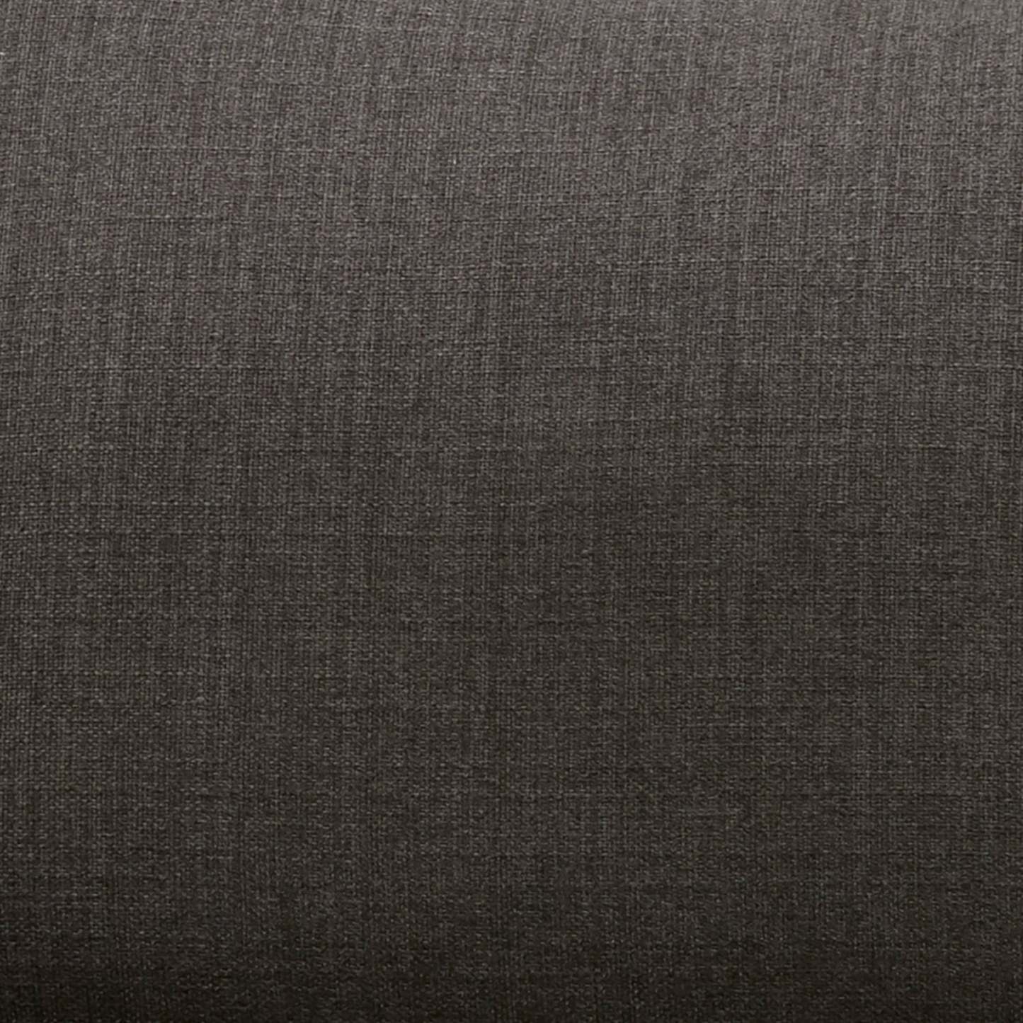 Fauteuil Gena de Cindy Crawford Home de 38,5 po en tissu d’apparence lin avec coussin de dossier amovible - gris anthracite