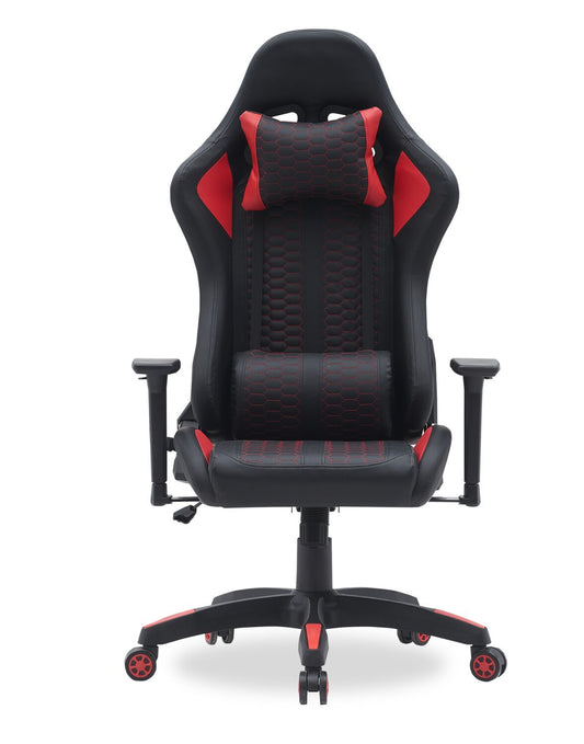 Chaise de jeu ergonomique Hawk 27,5" - Noir et rouge | Fauteuil de jeu ergonomique Hawk de 27,5 po - noir et rouge
