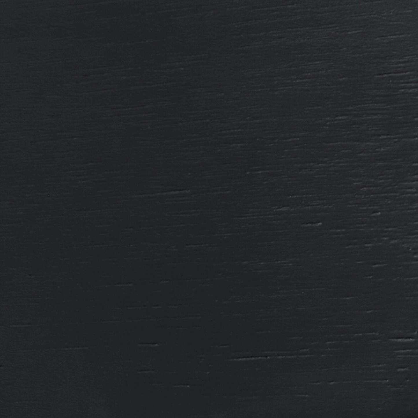 Table de salle à manger Remi avec plateau en verre et base géométrique en bois, 42 W ronde - Noir | Table de salle à manger ronde Remi de 42 po (L) avec dessus en verre et base géométrique en bois - noire